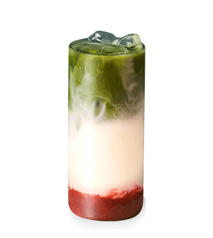 스트로베리 말차라떼